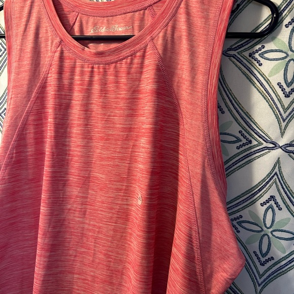 NWT EDDIE BAUER Women's Coral Sleeveless Athletic Top w/Racer Back Lightweight - Picture 2 of 12